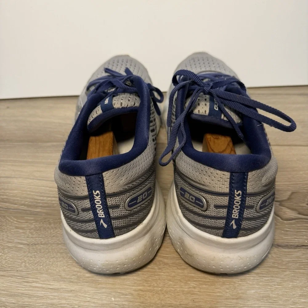 Brooks Glycerin 20 Mens Gray And Blue Running Shoes 1103821D070 Size 13 D